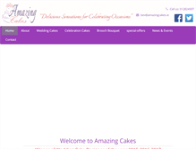 Tablet Screenshot of amazingcakes.ie